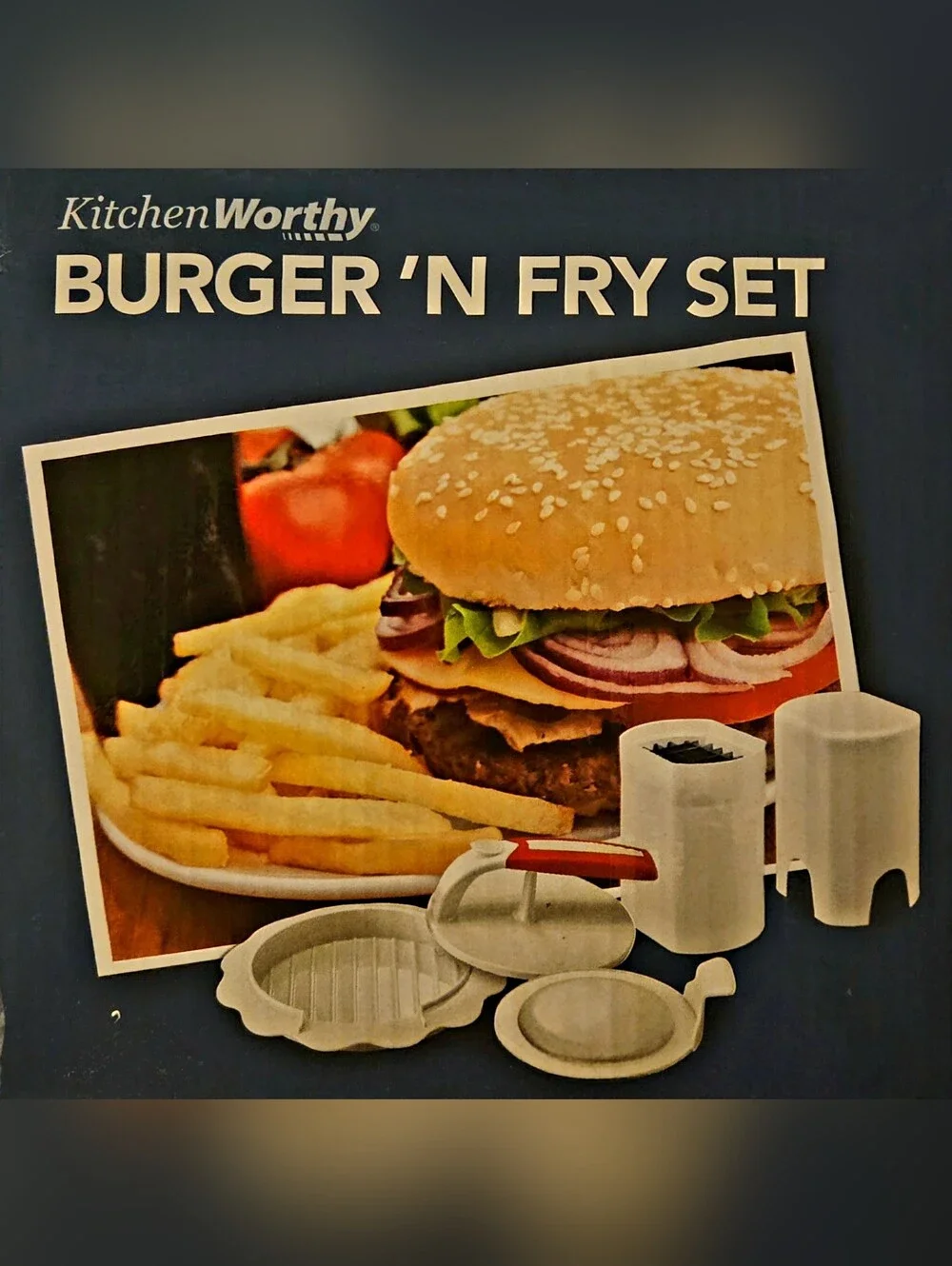 White Burger 'N Fry Set NWOT